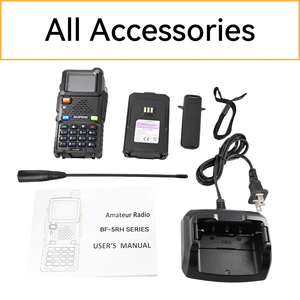 For <b>Handheld</b> Tri-Band UV-5RH Analog Walkie Talkie 999 Channels 2000mAh Battery 8W Output Power FM for 0-5km Range - Product Image 6