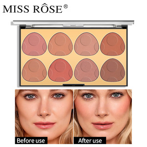 Miss rose otto colori Blush torta in polvere nuovo oro perlescente vegano brillante minerale chimico trucco fiera opaco - Product Image 2