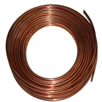 Tube en cuivre plat en spirale ASTM B88 C10100 pour CVC, réfrigération et plomberie, marque TGS, pureté 99,9 %, soudage et pliage