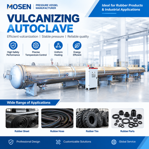 Autoclave <span class=keywords><strong>de</strong></span> vulcanisation <span class=keywords><strong>de</strong></span> caoutchouc contrôlé par PLC Mosen pour applications industrielles <span class=keywords><strong>de</strong></span> durcissement du caoutchouc, <span class=keywords><strong>de</strong></span> scellement <span class=keywords><strong>de</strong></span> rouleaux <span class=keywords><strong>de</strong></span> tuyaux et <span class=keywords><strong>de</strong></span> joints - Product Image 1