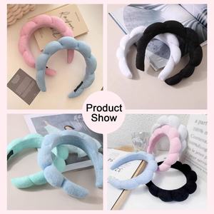 رباط رأس إسفنجي سبا لغسل الوجه وعصابات رأس للعناية بالماكياج إكسسوارات شعر دش تيري أربطة رأس قماشية للنساء - Product Image 6