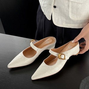 Women's Summer Outdoor Sandals Sheepskin Lined <b>Toe</b> <b>Caps</b> 5.5 cm Heel Lift 2026 New Style Luxury Designer Sandals - Product Image 3