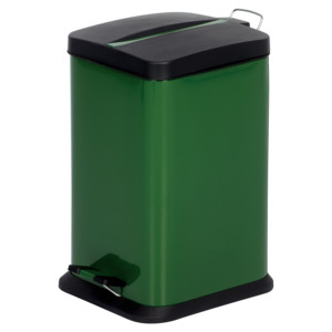 Cổ Điển Vuông Thép Thùng Rác <span class=keywords><strong>Bin</strong></span> Với Nắp Nhựa Và Bàn Đạp Chân Cho Phòng Khách Sạn Tái Chế Vật Liệu Thép Không Gỉ - Product Image 3