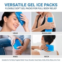 Packs de glace souples et flexibles réutilisables, packs de gel chaud et froid pour les blessures, les maux de tête, les douleurs articulaires, pack de glace pour le confort