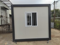 Casa contenedor con techo Casa contenedor modular expandible con estructura de paquete plano Casa contenedor modular prefabricada