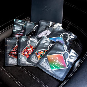 Deodorante personalizzato appeso a lunga durata per auto fresco colorato Design moderno con Logo materiale di carta popolare aria fresca - Product Image 1