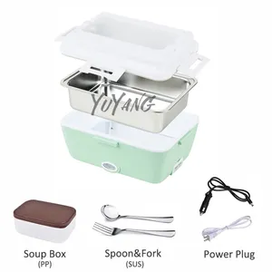 Chauffe-aliments électrique Portable, 110V/220V, 80W, boîte à déjeuner, chauffage, pour l'école, le bureau