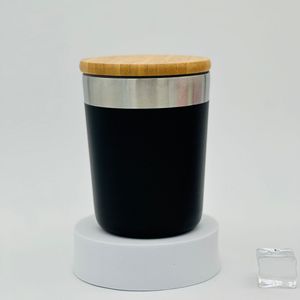 Silverjet Stainless Steel <b>Thermos</b> 300ml Double Wall Vacuum Flask Bamboo Lid Portable Eco-Friendly Travel <b>Cup</b> For Car Office Home - Product Image 6