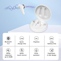 Auricolari da gioco TWS Bluetooth 5.3 ANC con cancellazione attiva del rumore, bassa latenza, bassi profondi, con microfono, Type-C per telefono