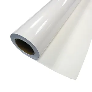 0.08 film thickness vinyl sticker material 120gsm glossy matte vinyl transparent pvc printing self adhesive vinyl roll