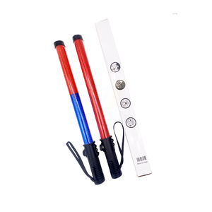 Bâton de signalisation routière à LED rouge et bleue rechargeable pour la gestion de la circulation - Product Image 3