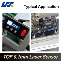 Sensor Jarak Laser Tanpa Kontak Akurasi Tinggi 60-400mm Jangkauan Jauh 4-20mA RS485 Sensor Perpindahan Presisi Kompak NPN PNP