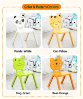 Chaises empilables en plastique écologiques pour la maternelle, mobilier scolaire pour enfants, design moderne, durable
