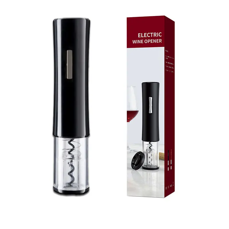 Portable Battery Automatic Electric Corkscrew Wine Bottle Opener Plastic Premium Wine Cork Opener