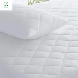 Customized Breathable Noiseless Twin XL Size Quilted Mattress Pad Waterproof Mattress Pad Protector Cover
