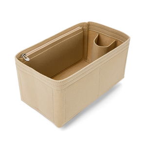 Grande trousse de toilette en feutre pour femmes, multifonctionnelle, avec insert amovible, organiseur de trousse de toilette en feutre avec fermeture éclair - Product Image 5