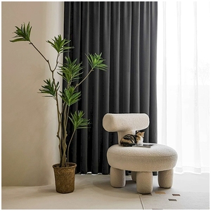 ผ้ากำมะหยี่เนื้อหนาคุณภาพพรีเมียม สีเทาชาร์โคล |   <span class=keywords><strong>โทน</strong></span>สีกลางแบบแบล็คเอาท์ 90% สำหรับแฟชั่นระดับไฮเอนด์ - Product Image 6