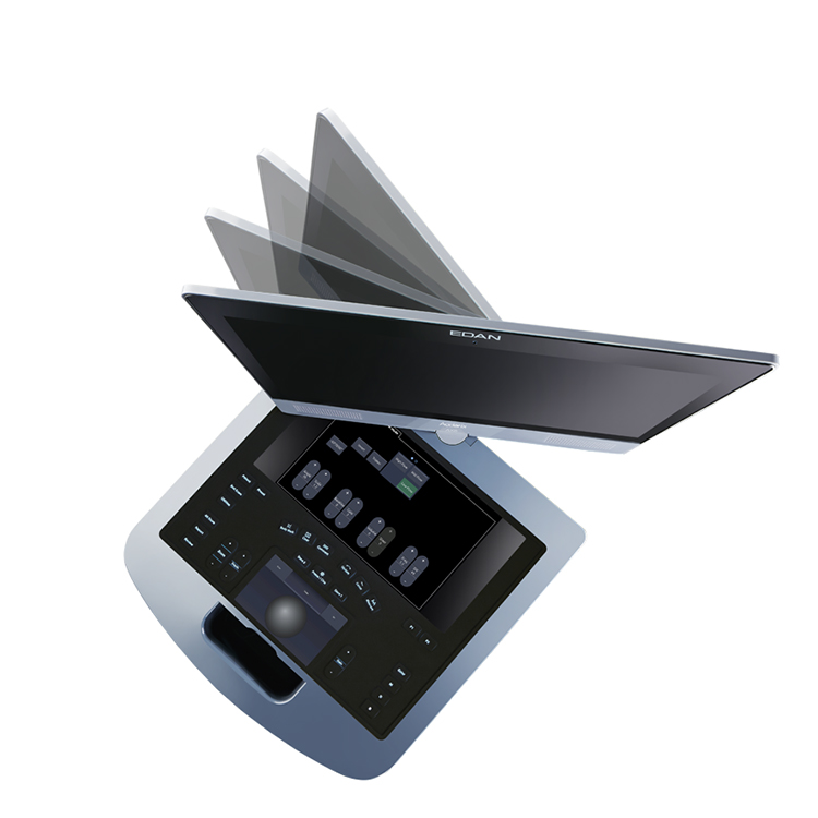 Instrumento de diagnóstico médico de monitor de alta gama basculante y giratorio Edan Acclarix AX8 ultrasonido para humano y veterinario