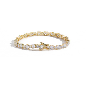 Pulsera de tenis de 5mm + 3mm con circonitas completas para hombre, pulsera de moda Tanjing, collar Lijing - Product Image 4