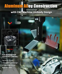 Đèn làm việc sạc lại 5000 Lumen, chân đế 25 inch, pin 4000mAh, đèn sửa chữa ô tô, 3 chế độ chiếu sáng, chân đế đèn làm việc dạng tripod - Product Image 3