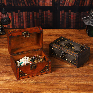 Caja de joyería de madera vintage de Mystic Arts, caja de almacenamiento retro, decoración de escritorio, regalo para el hogar u oficina - Product Image 2