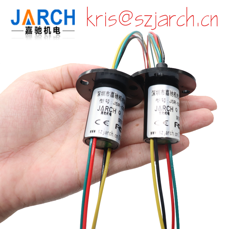 IN STOCK Through Hole Slip Ring 50mm bore 50 Signals 2A high speed type rotating electric slip rings