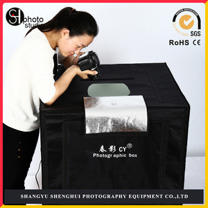 SH Photo Studio 70CM LED Photography Light Box Kit 70x70x70cm PVC Material For Product Photography - Product Image 2