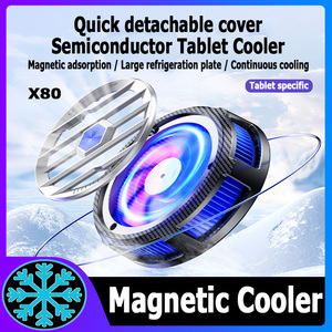 X77 X80 Semiconductor <b>Magnetic</b> Tablet Cooler Pad Radiator With RGB Cooling Fan for Gaming Tablet Cooler Pad Radiator - Product Image 2