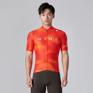 2023, новинка, индивидуальный дизайн, велосипедная форма с коротким рукавом, летняя гоночная велосипедная одежда, быстросохнущая дышащая мужская одежда для шоссейного велосипеда