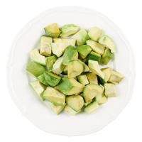 Gefreeze-droogde avocado stukjes, Gefreeze-droogde avocado, Gezonde snack, Voedingsupplement, Licht maaltijdcomplement