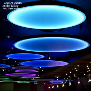 Nuovo <span class=keywords><strong>Film</strong></span> in PVC Trasparente Bianco Circolare Impermeabile Foxygen 2026 per Soffitti Sospesi in Cinema - Product Image 1