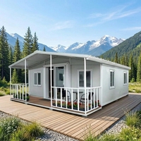 Casa Móvil de Instalación Rápida, Casas Portátiles Prefabricadas Inteligentes de 2 y 3 Dormitorios, 1 Cocina, 1 Baño, Casa Contenedor Modular Expandible para Parque