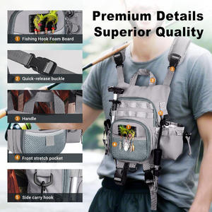 Chaleco Ultraligero para Pesca con Mosca, Impermeable, con Acceso Rápido a la Bolsa de Almacenamiento de Equipo, Transpirable, para Senderismo y Aventuras en Ríos - Product Image 4