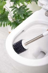 Masthome Hot Selling Soft TPR Concise Standing With Holder for Bathroom Cleaning Silicone <strong>Aluminum</strong> <strong>Toilet</strong> <strong>Brush</strong> - Product Image 5