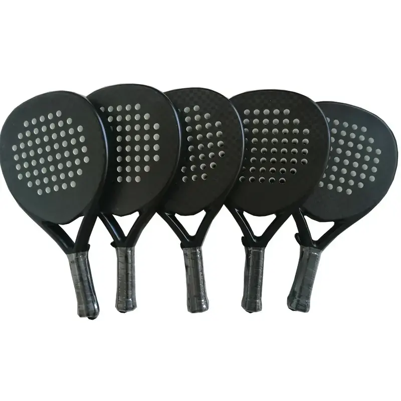 diamond/teardrop/round shape custom logo carbon paddle/padel tennis racket