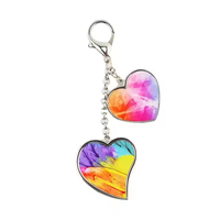 Werbung Benutzer definierte Logo Schlüssel bund Sublimation Leere Schlüssel anhänger Für Promo Geschenk