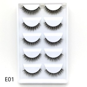 Vente en gros les plus populaires <span class=keywords><strong>3DE</strong></span> série 28 Styles 3D faux cils de vison cils en soie modèle naturel marque privée - Product Image 1
