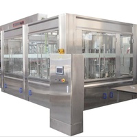 Ligne de production entièrement automatisée CGF14-12-5 pour le rinçage, le remplissage et le bouchage de bouteilles d'eau de source à 12 têtes en plastique