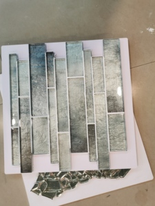 Nouvelle technologie de haute qualité mosaïque de <span class=keywords><strong>verre</strong></span>, fusion à haute température de frittage et la coloration, lustre métallique mosaïque de <span class=keywords><strong>verre</strong></span> industriel - Product Image 5