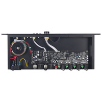 Procesador de Audio Profesional TopYun CE-420 DSP 4 Entradas y 2 Salidas con Supresor de Retroalimentación para Conferencias, Anti-Efecto Micrófono