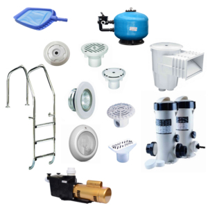 Baobiao-conjunto de accesorios para piscina, accesorios para piscina, luz Led inflable, cascada, Skimmer, Robot limpiador - Product Image 2