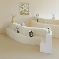 Table de présentation pliable avec éclairage pour produits légers, idéale pour les boutiques de vêtements, salons de beauté, stands de présentation et décorations de mariage