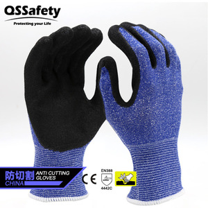 Guantes de Trabajo Resistentes a Cortes Johnson Johnson, Color Azul Marino, Talla M L, Protección para la Industria de Soldadura - Product Image 5