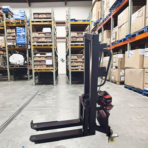 Mini carretilla elevadora eléctrica para uso en almacén 300KG Capacidad de peso 1,5 m Elevador hidráulico Control remoto y empuje manual Compacto Flexible - Product Image 5