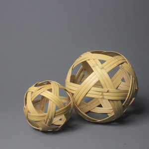 Bamboo Woven Balls Handmade Traditional Bamboo Craft Souvenir Decorative Item - Product Image 2