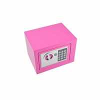 17 E Mini armoire murale alimentée par batterie de qualité DIY coffre-fort en acier avec serrure à code numérique stockage d'argent pour hôtels