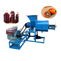 Professionele palmoliepersmachine met elektrische motor en dieselmotor, eenvoudig te bedienen.