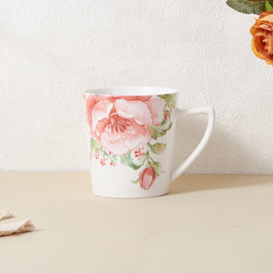 Juego de vajilla de cerámica ecológica, vajilla de porcelana de diseño clásico que incluye plato de flores, taza, utensilios aptos para lavavajillas - Product Image 4