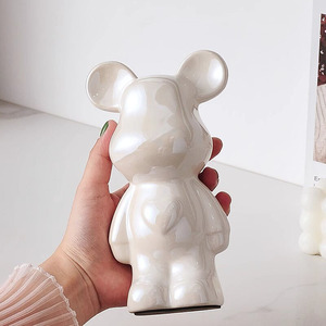Jarrón Decorativo de Cerámica de Lujo con Diseño de Oso, para Sala de Estar, Mueble de <span class=keywords><strong>TV</strong></span>, Pasillo o Escritorio - Product Image 2