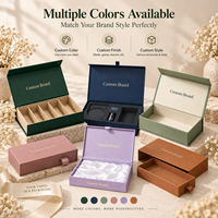 Boîtes d'emballage pour perruques, accessoires cosmétiques faits à la main, fabrication OEM, boîte en papier magnétique de luxe avec satin